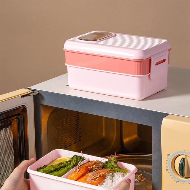 YIMWNYI Lunch Bento Boîte à 1600ml Étanche Micro-Ondable Récipient de Préparation de Repas Multi-Compartiments Facile à Transporter, Récipient à Lunch en Plastique de Qualité Alimentaire pour Adultes