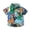 blue print, variant on Toddler Boys Hawaiian Shirt Baby Boy Button Down Shirt Kids Short Sleeve Tops Beachwear Print Aloha Cotton T Shirts for 1-7 Years