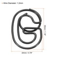thumbnail image 2 of Unique Bargains G Shape Alphabet Clips, Black, 100 Count, 2 of 6
