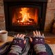 thumbnail image 3 of Guantes Punto Sin Dedos Para Mujer Un Bonito Bordado Gato, Cálidos Y Negros, Aptos Par Pantalla Táctil, Con Que Gotean, Informal, Bonitos, Incluye Clip Bola De Nieve Forma Muñeco Navy Blue, 3 of 7
