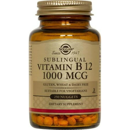 La vitamine B-12 1000mcg Nuggets Solgar 250 Pastille