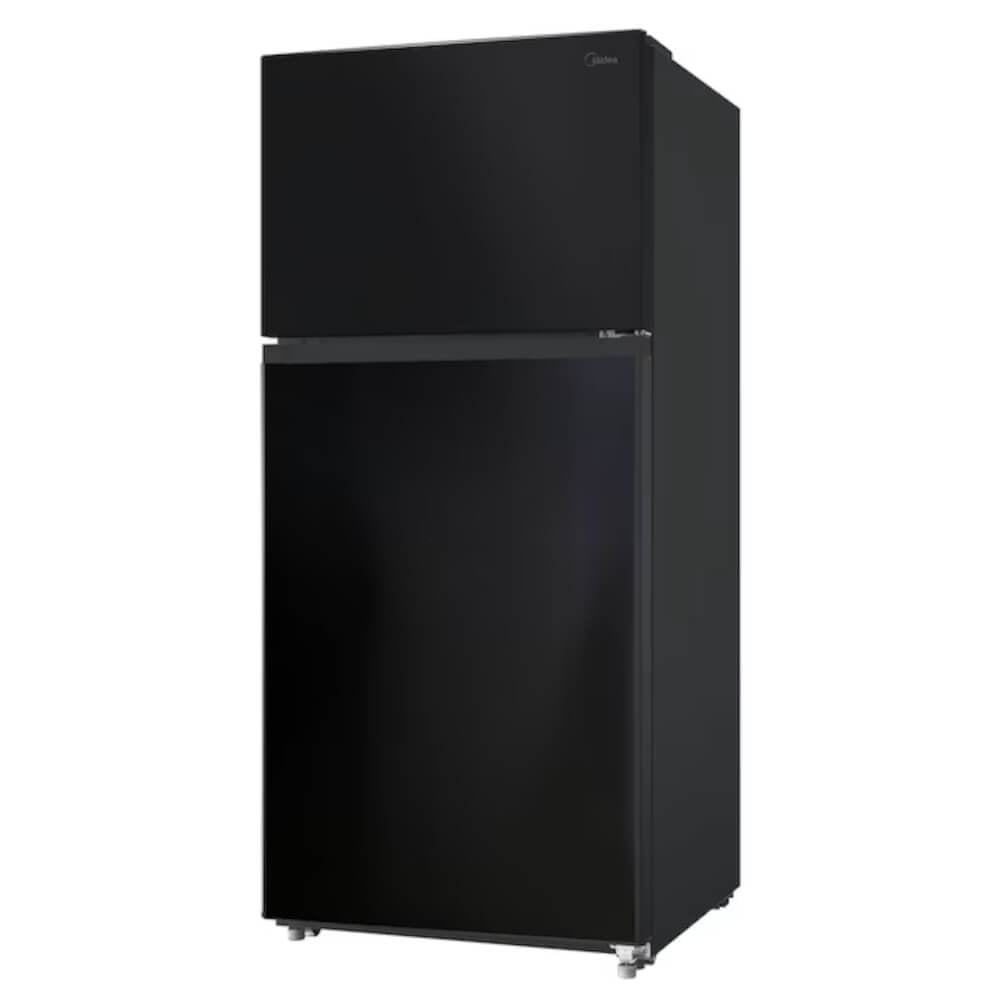 MIDEA 18 CF Top Mount Refrigerator, Glass Shelves, Ice Maker Ready, ESTAR