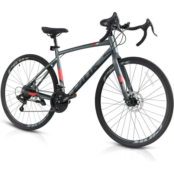 Akaber Road Bike, 700C Hybrid Bike for Men & Women, Adult Bike with 21-Speed Shimano Drivetrain, Lightweight Aluminum Frame, Commuter Bicycle