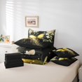 thumbnail image 6 of Castle Fairy Flying Butterfly Girl Boy Bedding Comforter Set 7 Pieces,Chic Yellow Flowers Full Bedding Set Lightweight,Dreamy Princess Fitted Sheet Flat Sheet,Lightweight Room Decor,Reversible, 6 of 8