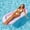 Pink, variant on Inflatable Pool Float Bed, PVC Water Lounge with Headrest for Adults and Teens, Under 220 lb Capacity, Green