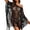 Black, variant on Beach Sun Cover Up Summer Bikini Hollow Out Swimwear Wrap Leopard Cover Ups for Swimwear Women