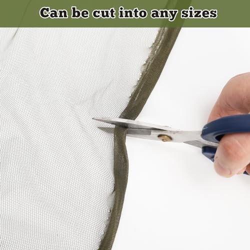 Mosquito Netting 39x10Ft Garden Mesh Netting, Fly Bird Net Barrier Hunting Blind Plant Protecting Net, 3x12m Green