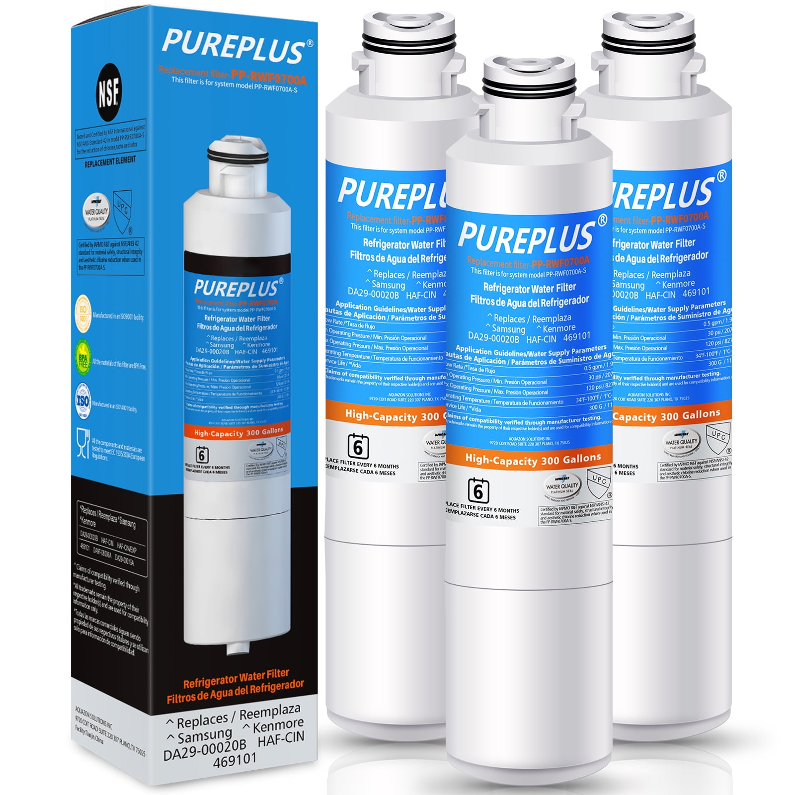 PUREPLUS DA2900020B Replacement for Samsung RF28HMEDBSR, RF263BEAESR