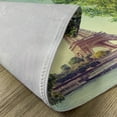thumbnail image 5 of Ambesonne Paris Place Mats Set of 4, Eiffel Tower Seine River, Standard Size, Almond Green Pale Brown, 5 of 6