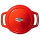 thumbnail image 2 of Cocotte Lodge de hierro fundido esmaltado de 4,5 qt color cereza, 2 of 4
