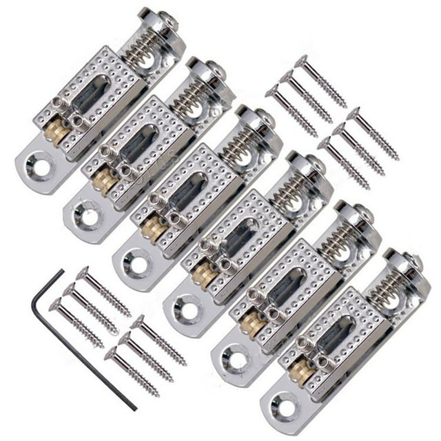 6pcs Cooper Solo Single Roller Guitar String Bridge for Guitar Box Banjo Accessories