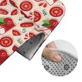 thumbnail image 5 of Yiaed Tomatoes Print Bathroom Mat Set 2 Pieces Mat Anti-Skid Pad Ultra Soft and Absorbent Bathroom Bath Mat Contour Bath Rugs for Toilet Base, 5 of 6