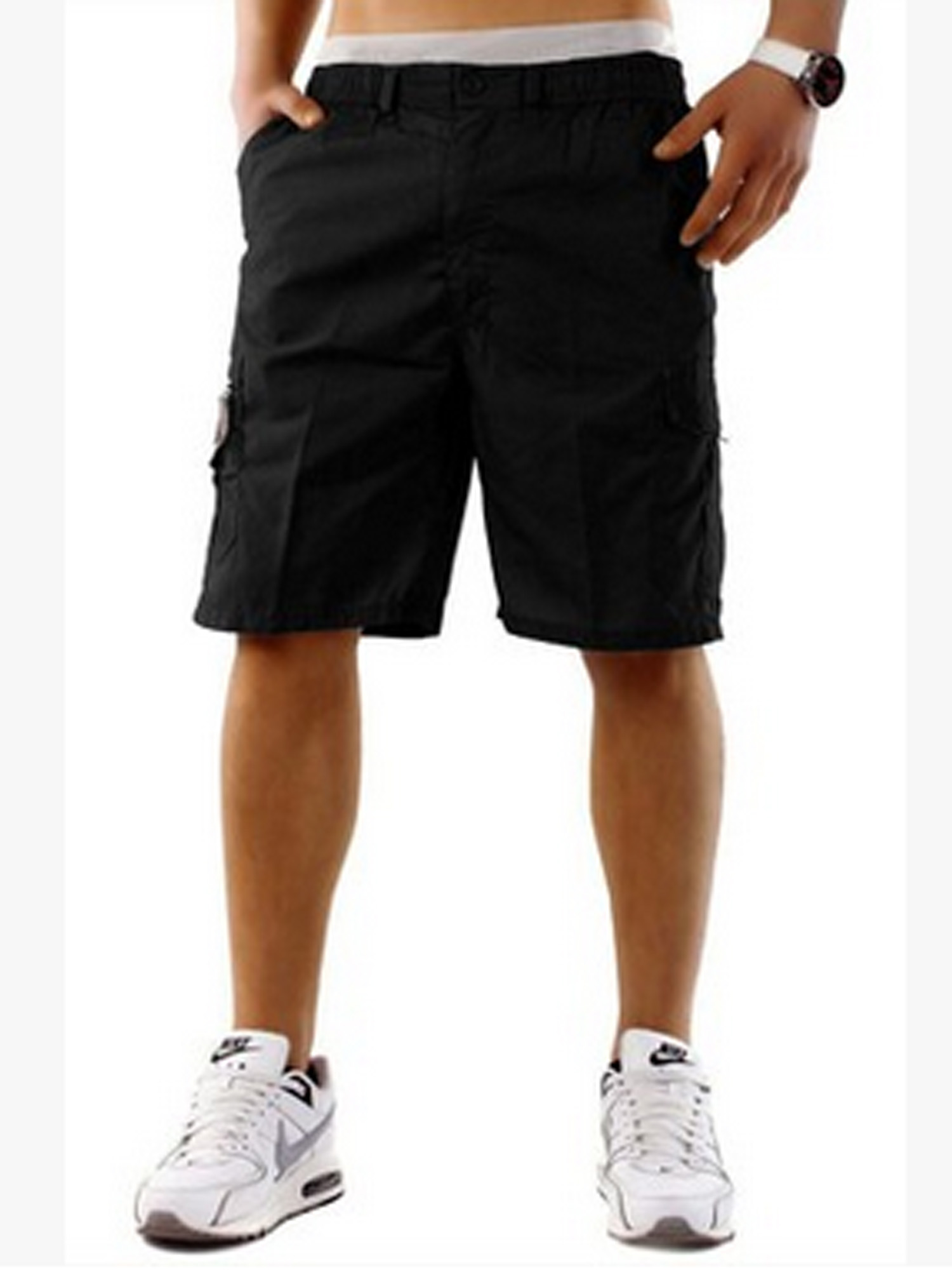 knee length jogger shorts