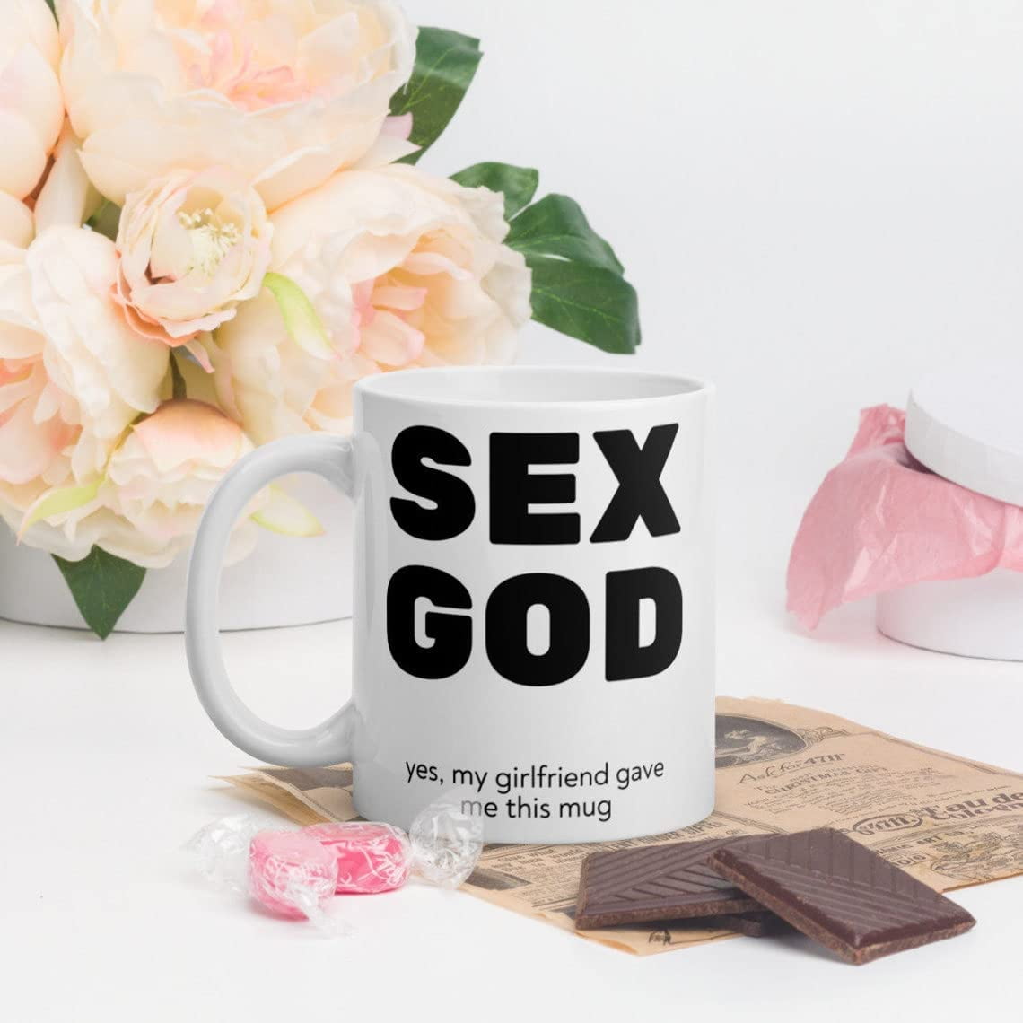 Sex God Gave Me This Mug Anniversary Romantic Gifts Funny Quote Mug Sarcastic Birthday Gag Gift For Men Couple Mugs Cute Wedding Anniversary Present Coffee Mug Gifts for Wife picture picture