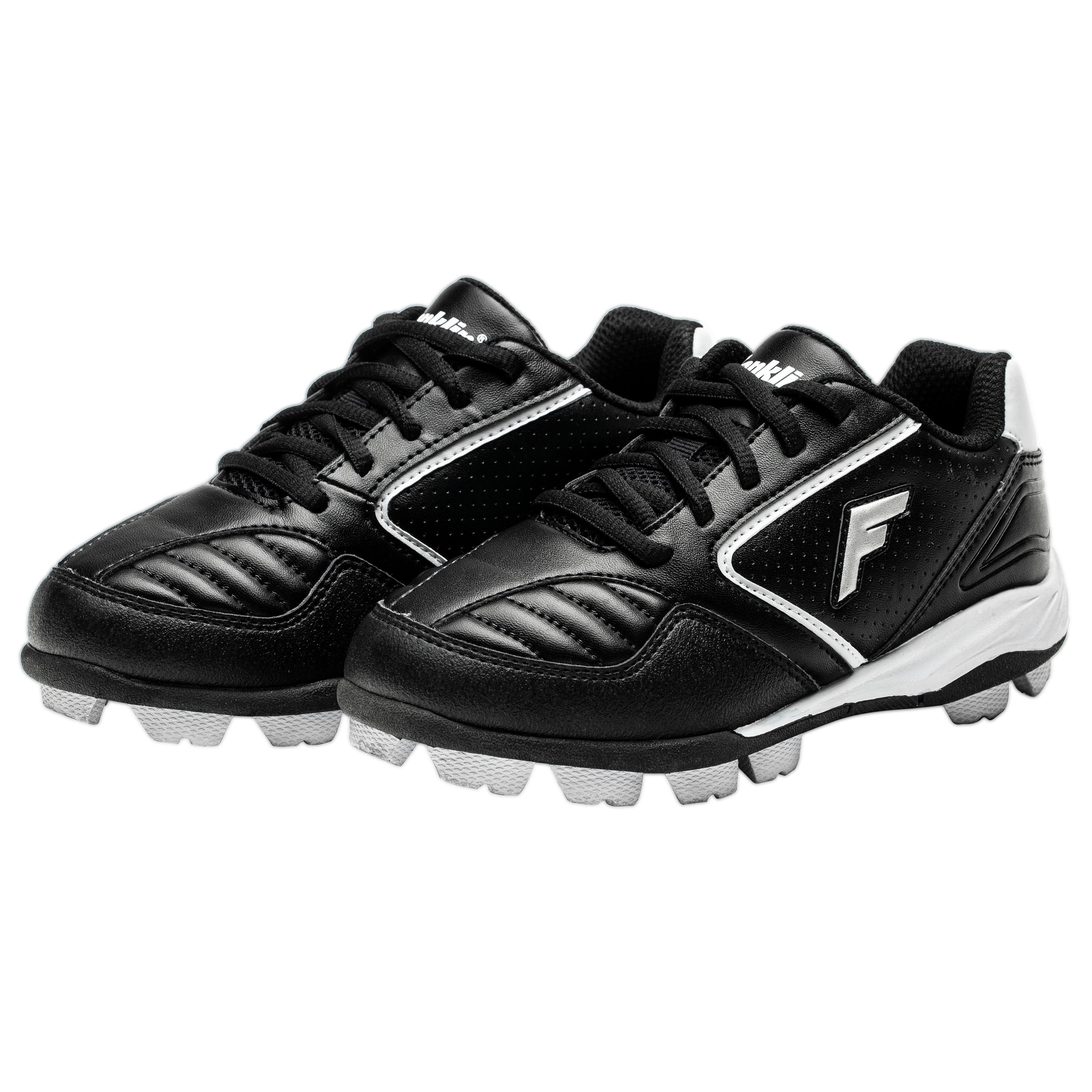 Size 3.5 Youth A4 Game Day Mid Black Customizable Baseball Cleats 