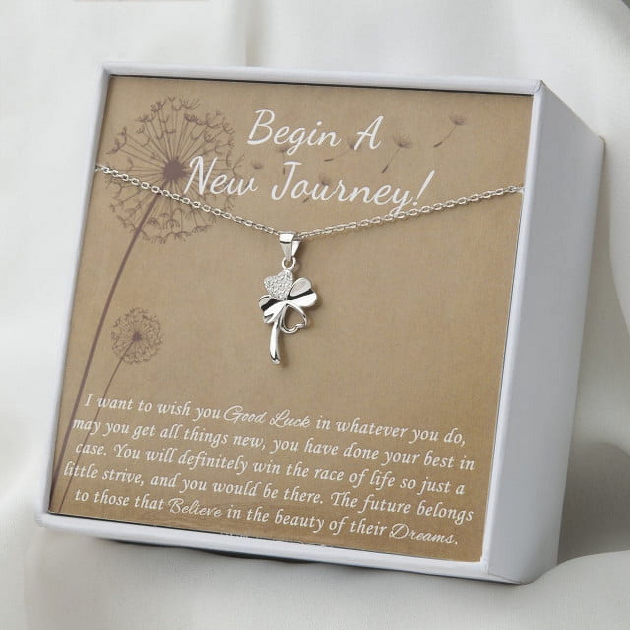 Graduation Gift for Her - Graduation Gift for Best Friend - College Graduation Gift - Graduation Necklace - Sterling Silver Clover necklace