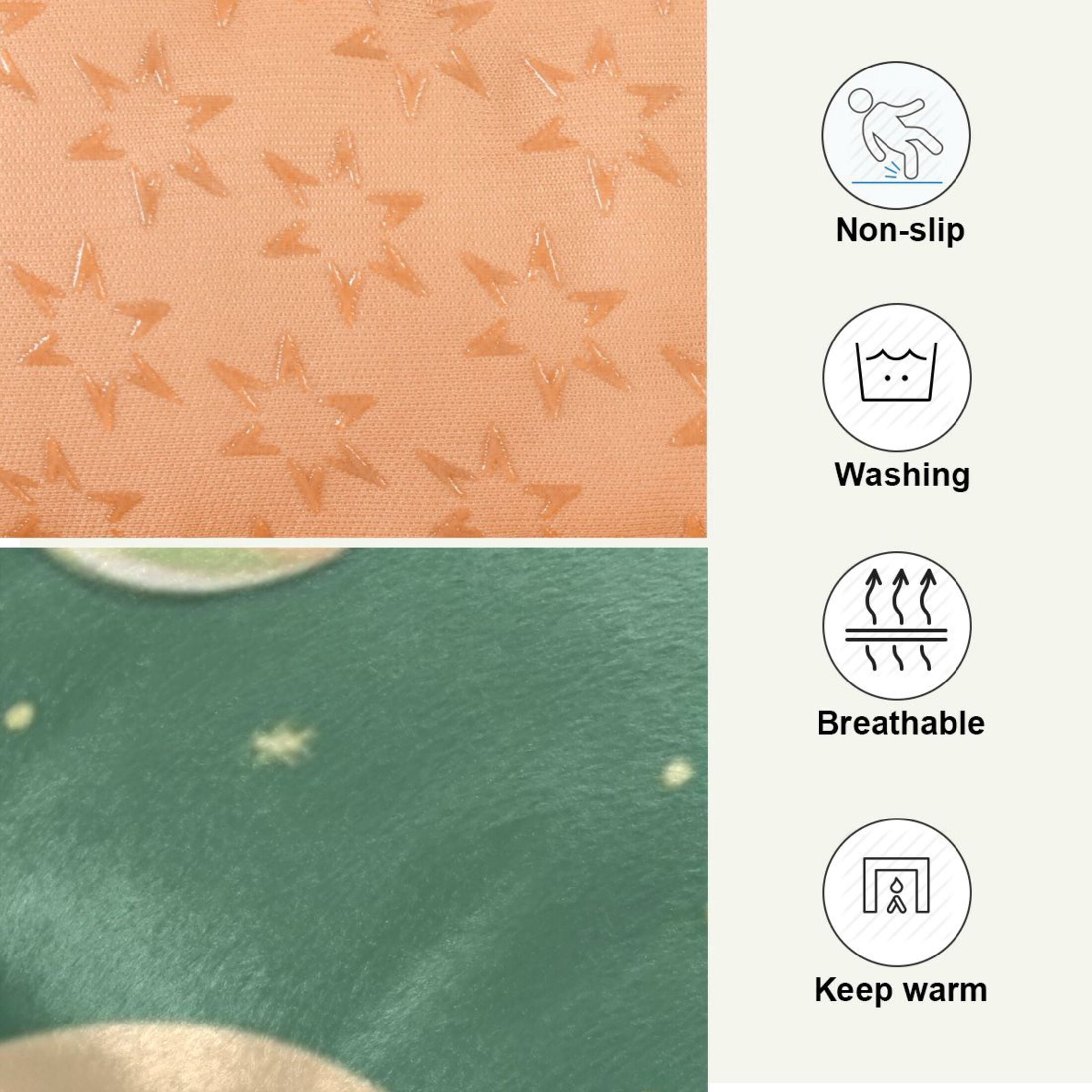 Qxltty Cute Unicorn Green Pattern Ped Pad Wear-resistant and Hard to Bite Through Sleeping Pad for Small Medium Large Dogs Winter Pet Bed 36×24in