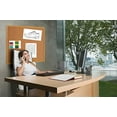 thumbnail image 3 of MasterVision MC040014231 1,5 x 2 Pi Super Valeur Liège Bulletin Board&44; Cadre en Chêne, 3 of 3