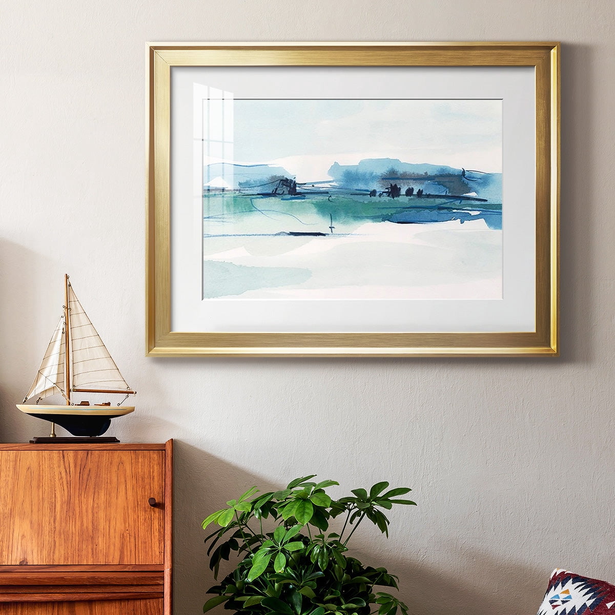 Ultramarine Vista II Premium Framed Print - Ready to Hang
