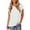 White, variant on Wdfiry Women's Round Neck T-shirts Summer Loose Comfy Side Split Hem Tee Tops Fashion Solid Color Casual Short Sleeve Blouses
