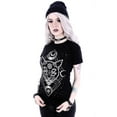 thumbnail image 3 of Restyle Gothic Galaxy Moon Cat T-Shirt (Medium), 3 of 4