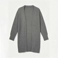 thumbnail image 7 of PNTUTB Fall Winter Women's Longline Knit Cardigan Solid Color Long Sleeve Coat Casual Loose Comfort Stretch Trendy Versatile Coat, 7 of 7