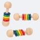 thumbnail image 2 of Sonajero de madera para bebé juguete de dentición de grado alimenticio, 2 of 5