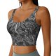 thumbnail image 2 of Fotbe Snake Sujetador Deportivo Largo sin Aros para Mujer con Almohadillas y Soporte Medio, Transpirable y Absorbente, Camiseta Tipo Chaleco o Tank Top-Large, 2 of 8