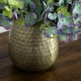 thumbnail image 4 of Nearly Natural Hydrangea Artificial Floral Arrangement with Punched Vase - 11" - Blue and Yellow, 4 of 5