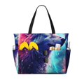 thumbnail image 1 of Fotbe Starry Multicolored Wolf Bolsa de Viaje para Playa - Resistente al Agua, Bolsa Tote de Gran Capacidad y Ligera con 7 Bolsillos para Mujeres y Hombres, 1 of 7
