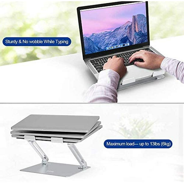 UGREEN Support Ordinateur Portable Ventilé en Aluminium 11 à 16 Pouces  Laptop Stand Réglable Porte PC Portable Pliable Compatible avec MacBook Air  Pro