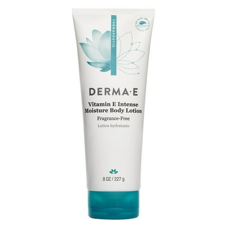 Derma E Vitamin E Fragrance-Free Sensitive Skin Shea Body Lotion, 8 oz