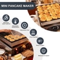 thumbnail image 6 of QUHEE 25 Hole Mini Pancake Maker, Commercial Electric Griddle with Adjustable Temperature and Timer, Nonstick Pancake Machine for Breakfast Shop and Home Use, 6 of 9