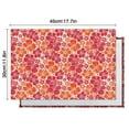 thumbnail image 5 of Pioneer Flower Floral Print Pattern Summer Placemats Table Placemats Set Of 6-Linen Kitchen Washable Placemats Table Mats 12x18 Inch Non-Slip Heat Resistant, 5 of 5