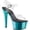 Clear PVC/Turquoise Chrome, variant on Women's Pleaser Aspire 608 Ankle-Strap Sandal