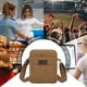 thumbnail image 4 of Bolso de lona estilo coreano para hombre | Bandolera mediana | Bolso informal de gran capacidad para hacer ejercicio y caminar | Tejido natural ecológico color café, 4 of 6