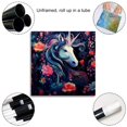 thumbnail image 3 of OWNSERIES Unicorn surrounded by flowers Pattern Canvas Wall Art Paintings for Living Room Canvas Frameless Print Wall Artworks Bedroom Decoration, 3 of 5