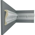 thumbnail image 5 of Ekena Millwork 3 3/8"H x 1"P x 94 1/2"L, (5 1/8" Repeat), Nevio Chair Rail (2-Pack), 5 of 6