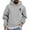 Grey, variant on Oversized Hoodies For Men Solid Casual Loose Fit Hooded Sweatshirts Comfoty Soft Long Sleeve Pullover Tops Spring Fall Outfits Clothes Army Green L