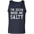 thumbnail image 1 of The Ocean Made Me Salty Adult Tank Top, 1 of 2