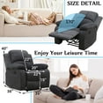 thumbnail image 5 of Golden Furniture Fabric Recliner Chair for Living Room, Drak Gray Double Recliner Chair for Living Room/Office/Theater Seating/Rv Seating, 5 of 5