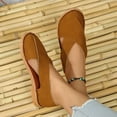 thumbnail image 4 of Viluyesy Women's Flat Sandals, Wide Width Hollow Up Breathable Closed Toe New Style Shallow Casual Shoes Brown 9.5, 4 of 8