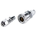 thumbnail image 3 of Air Line Hose Fittings Quick Release Coupler Bayonet Connectors Male Female Set Pressure Washer Quick Connect Kit, 3 of 6