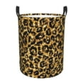 thumbnail image 2 of Goofa Gold Glitter Leopard Printed Circular Hamper,Laundry Basket with Handles,Storage Baskets Foldable,Large Capacity Laundry Hamper-Medium, 2 of 8