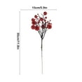 thumbnail image 4 of FEOLGEHLY 4 Pieces Christmas Glitter Berries Stems 12 inch Christmas Berry Picks Artificial Glittered Berries Ornaments Floral Stems for Xmas Tree,Home Wreath,Party Decoration, Red, 4 of 9