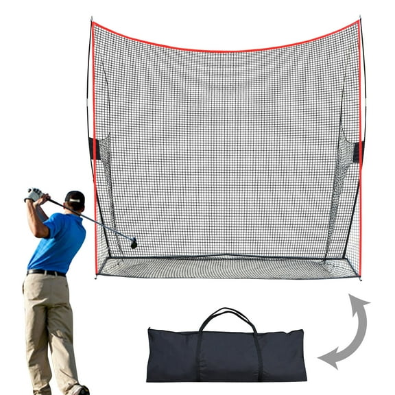Strong Camel Portable 10'x9'x3' Golf Net Practice Hitting Net Training Driving Indoor Outdoor