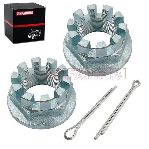 Rear Wheel Axle Nut & Cotter Pin Kit for Honda Foreman Rancher Recon Rubicon Rincon Replaces 90304-HM7-A10