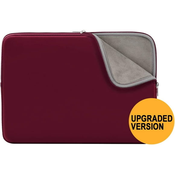 RAINYEAR 15 Inch Laptop Sleeve 15" Protective Soft Case Padded Cover Carrying Computer Bag Compatible with New 15.4 MacBook Pro Specially for Model A1938 A1707 A1990(Red,Upgraded Version)