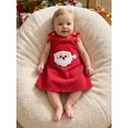 thumbnail image 4 of Miaouyo Girl Christmas Corduroy Dress Santa Embroidery Sleeveless Tank Dress, 4 of 9