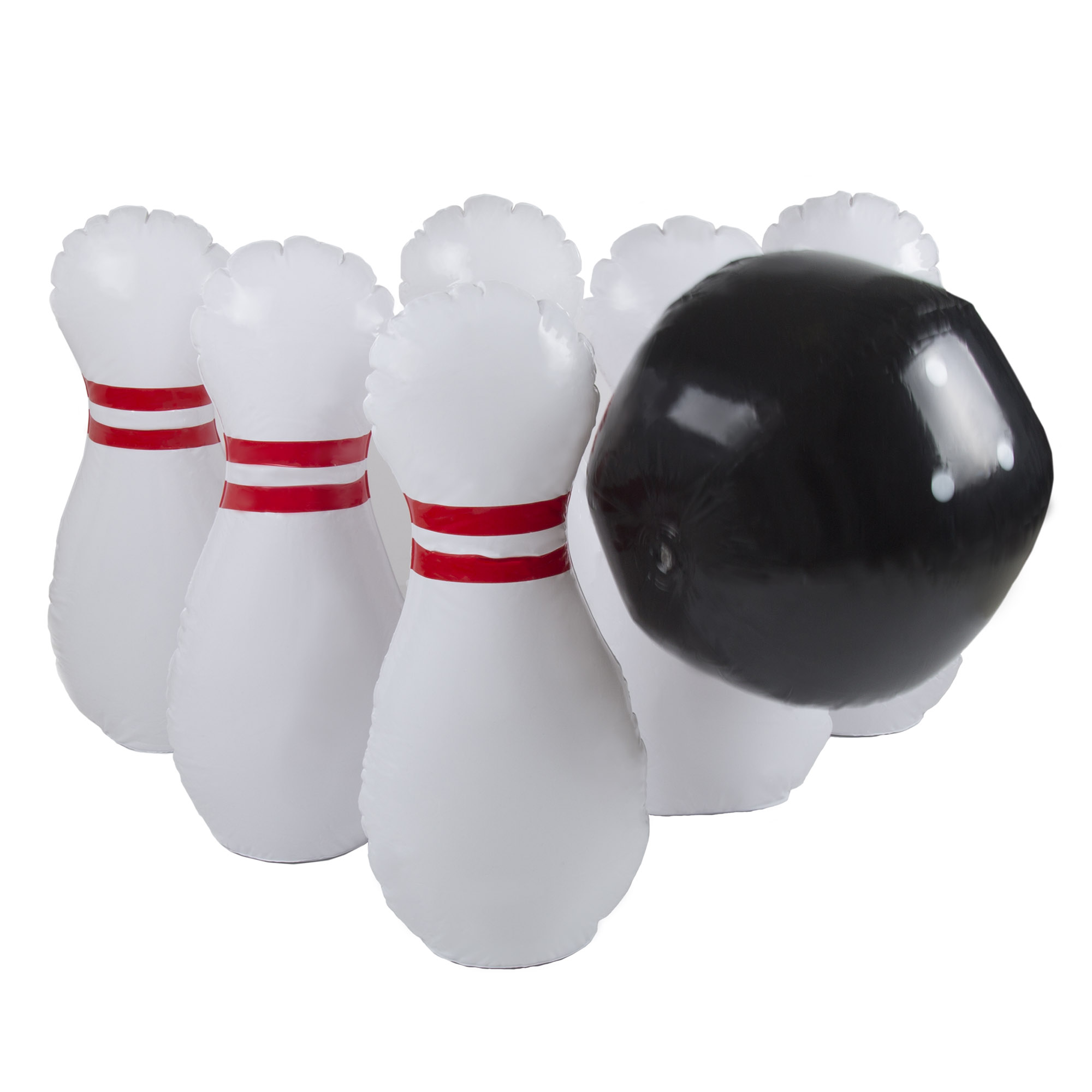 Hey! Play! Kids Bowling Set - Giant Inflatable Bowling Pins and Ball - image 3 of 7